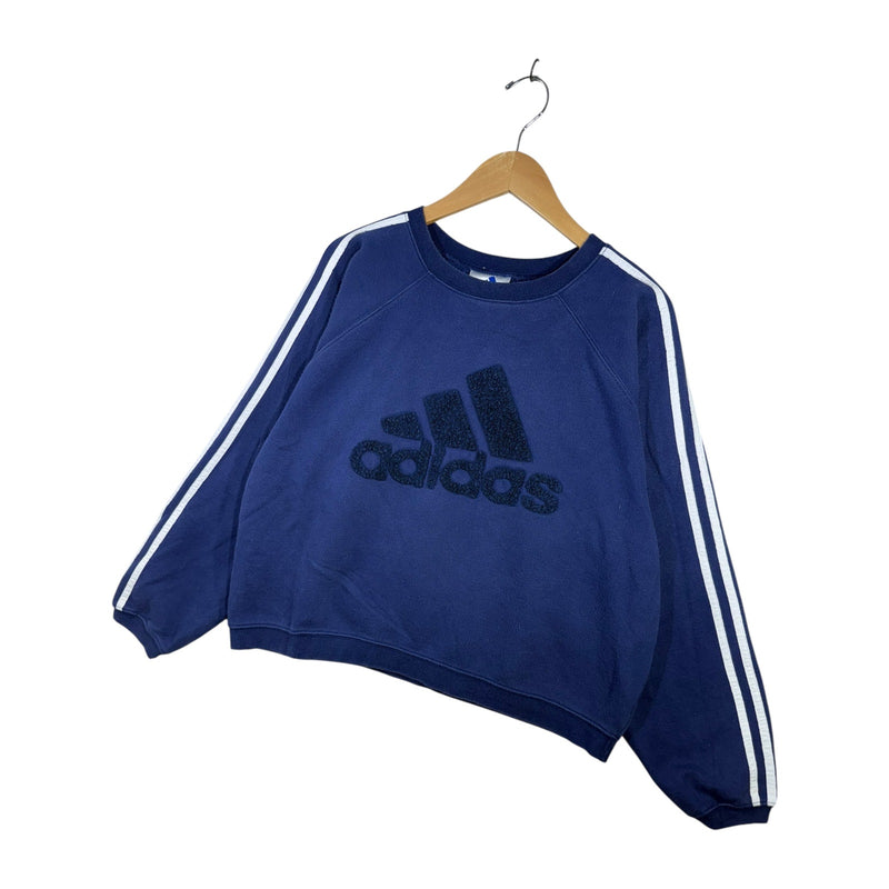 Vintage Adidas Trefoil 3-Stripes Crewneck