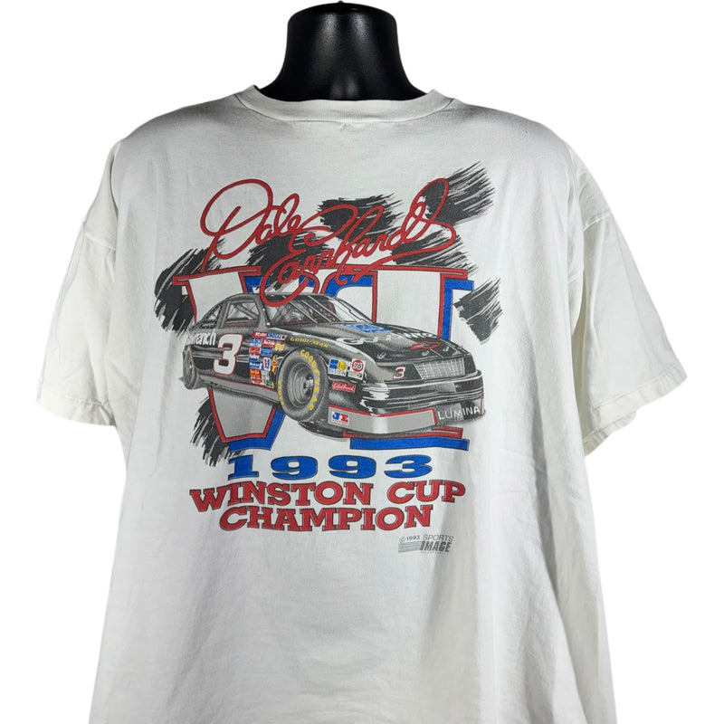 Vintage NASCAR Dale Earnhardt Winston Cup Champion Tee 1993