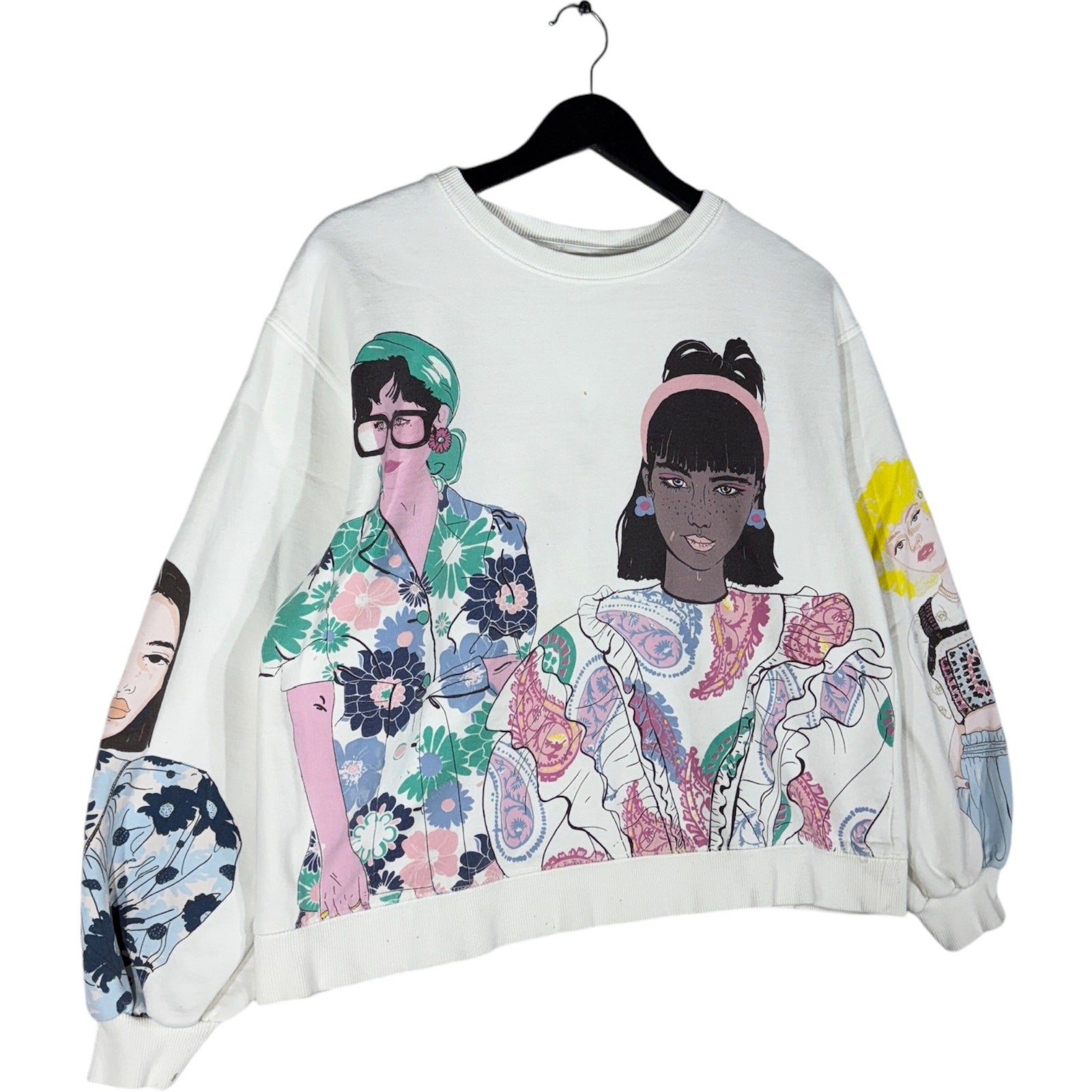 Vintage Women's AOP Crewneck