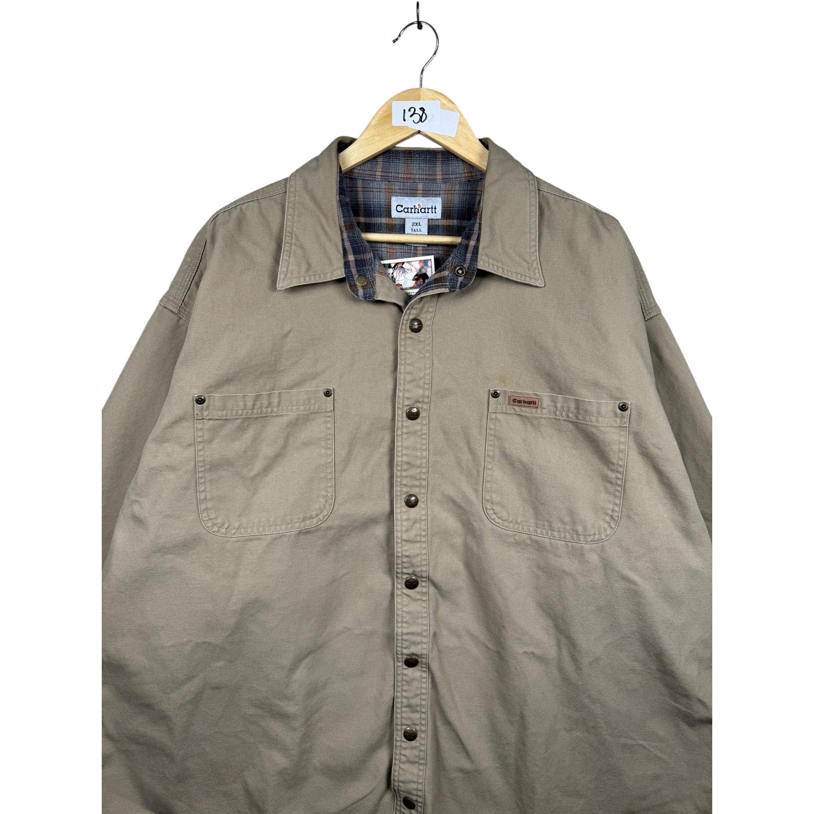Vintage Carhartt Long Sleeve Button Up Shirt