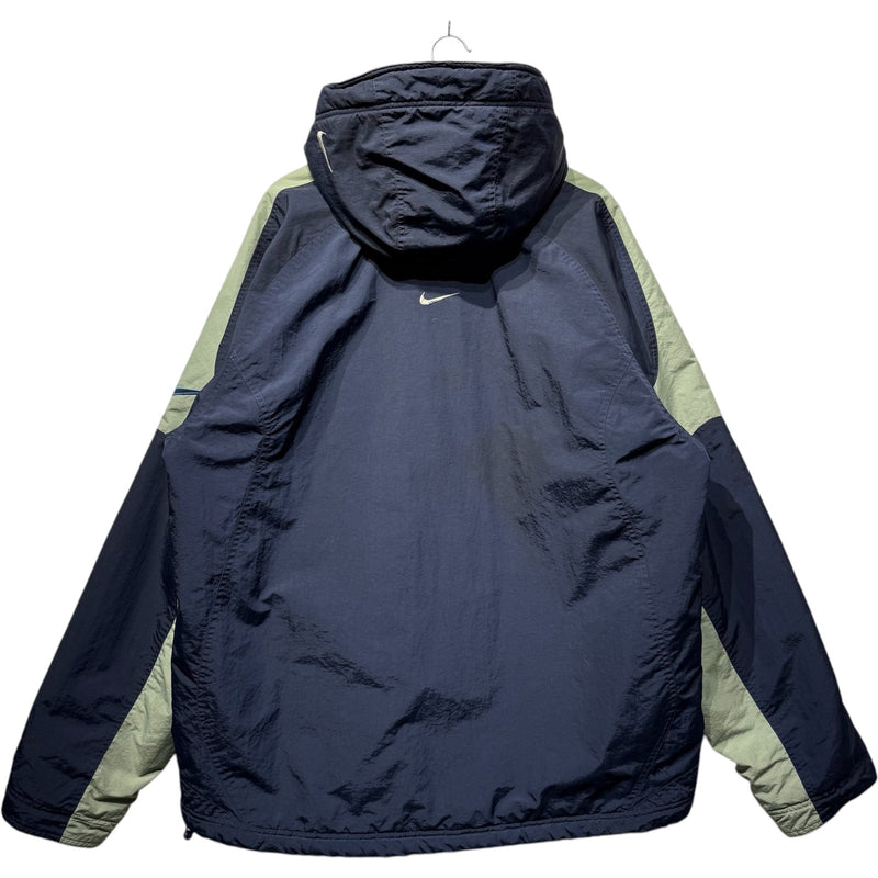 Vintage Nike Mini Swoosh Logo Hooded Windbreaker