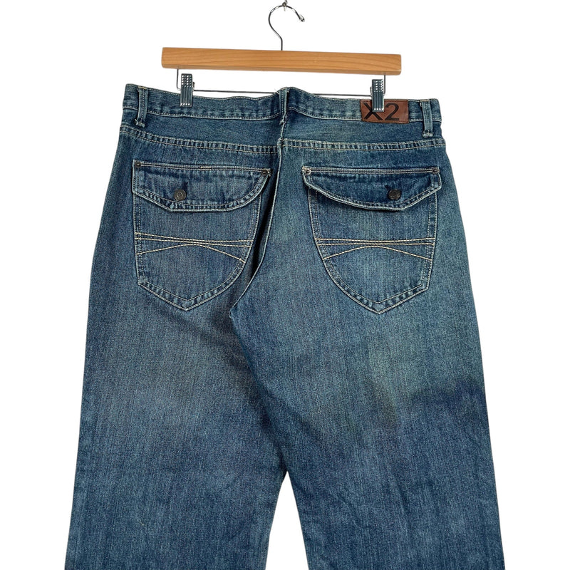 Vintage X2 Low Rise Bootcut Denim Jeans 36 x 32