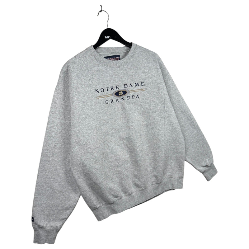 Vintage Jansport University Of Notre Dame Grandpa Crewneck