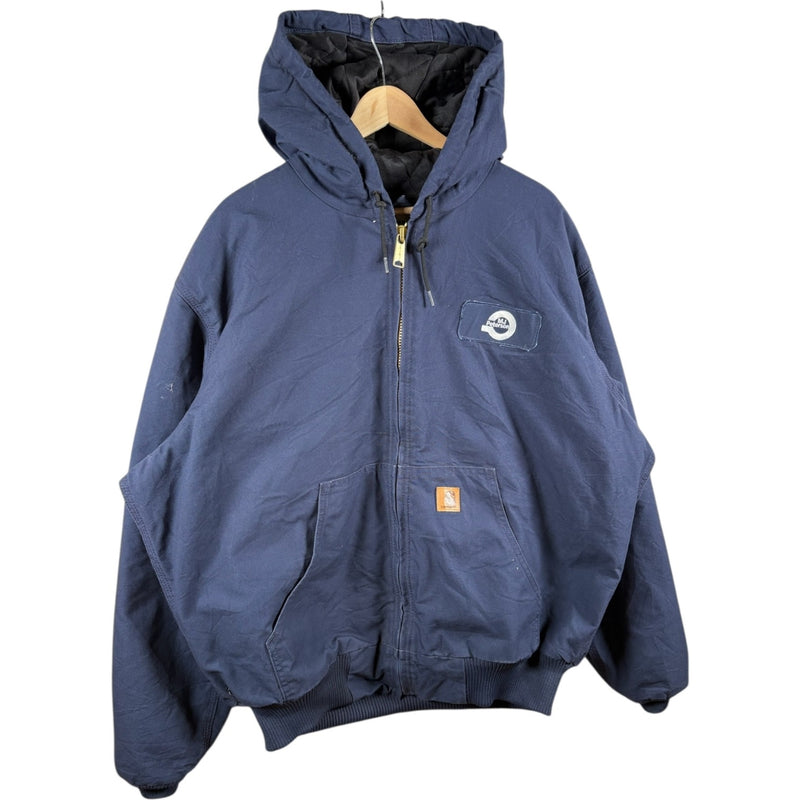 Vintage Carhartt Canvas Quilted Hooded Workwear Jacket