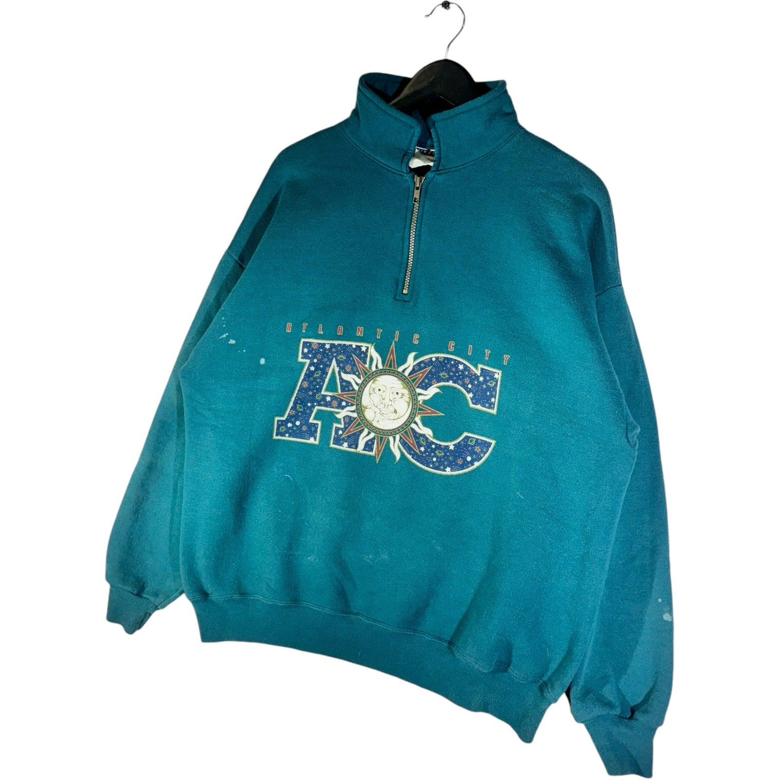 Vintage 1/4 Zip Atlantic City Souvenir Crewneck