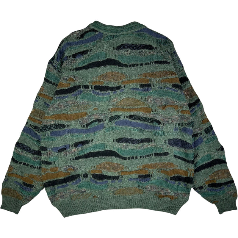 Vintage London Fog 3D Knit Sweater