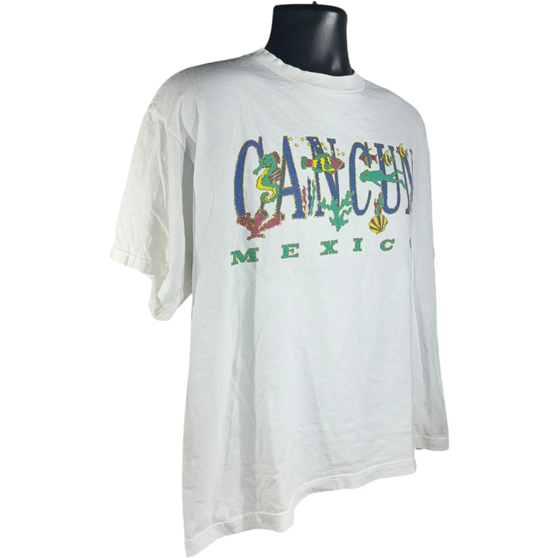 Vintage Cancun Mexico Souvenir Tee