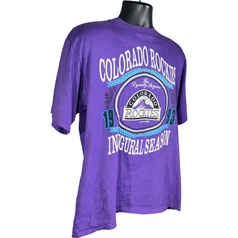 Vintage Colorado Rockies Inaugural Season MLB Tee 1993