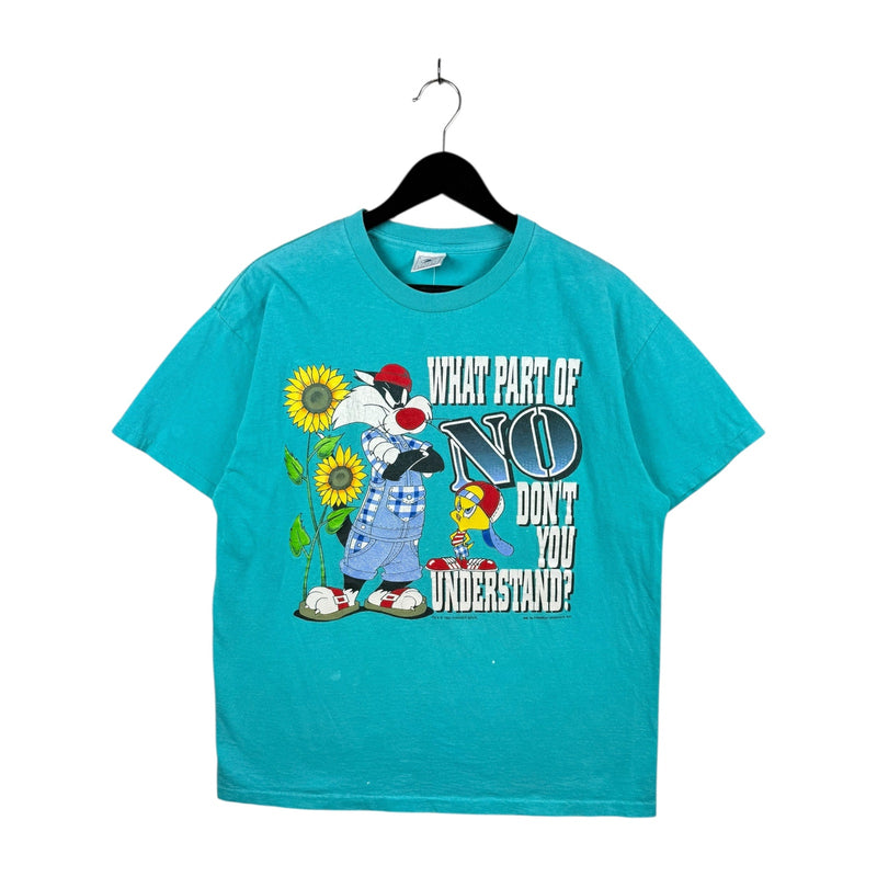 Vintage Looney Tunes Sylvester & Tweety “What Part of No” T-Shirt