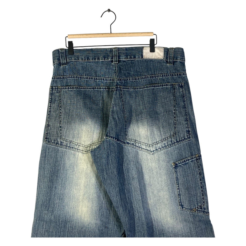 Vintage Mecca Wide Leg Denim Jeans 38