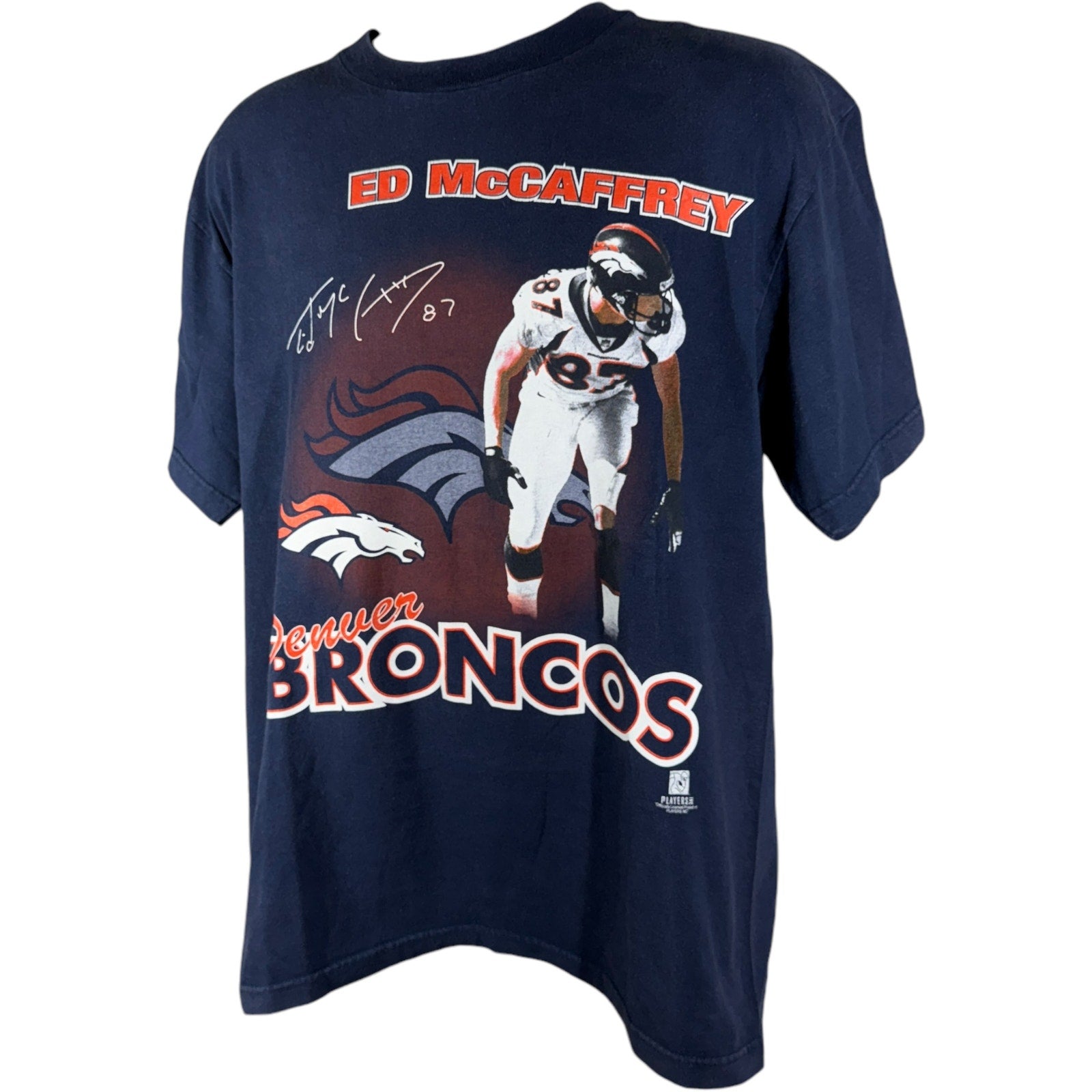 Vintage Denver Broncos Ed McCaffrey NFL Player Tee