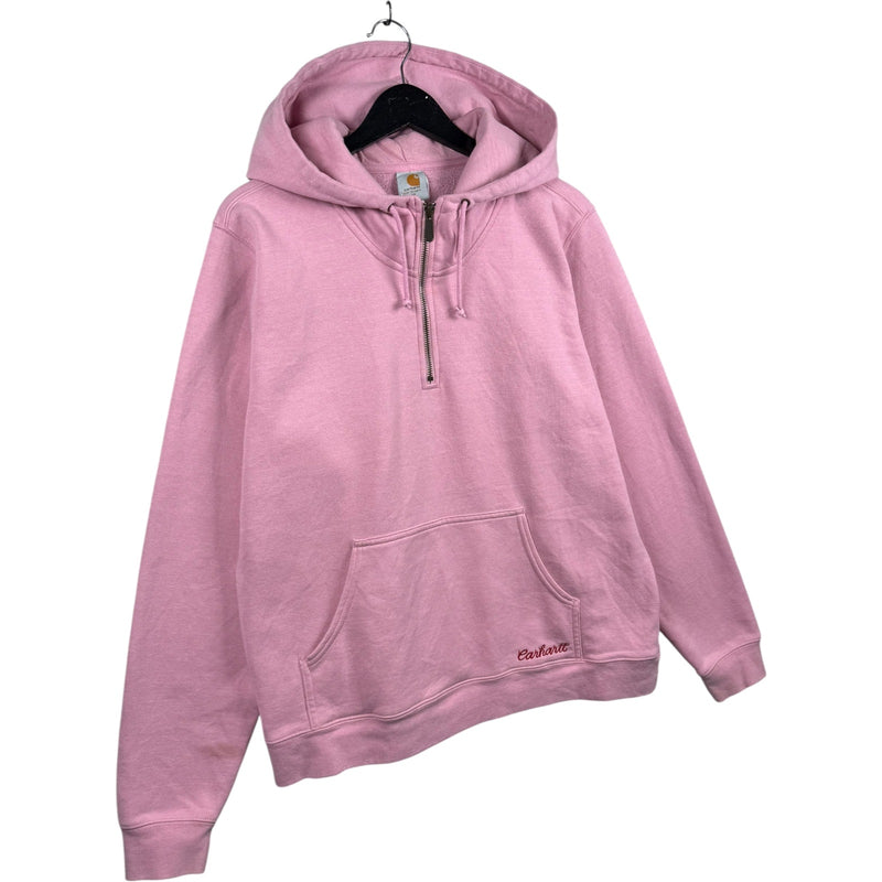 Vintage Carhartt Quarter Zip Pullover Hoodie