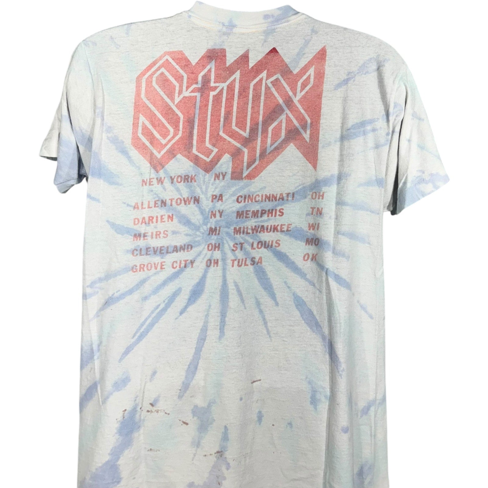 Vintage Styx Tie Dye Tour Tee 90's