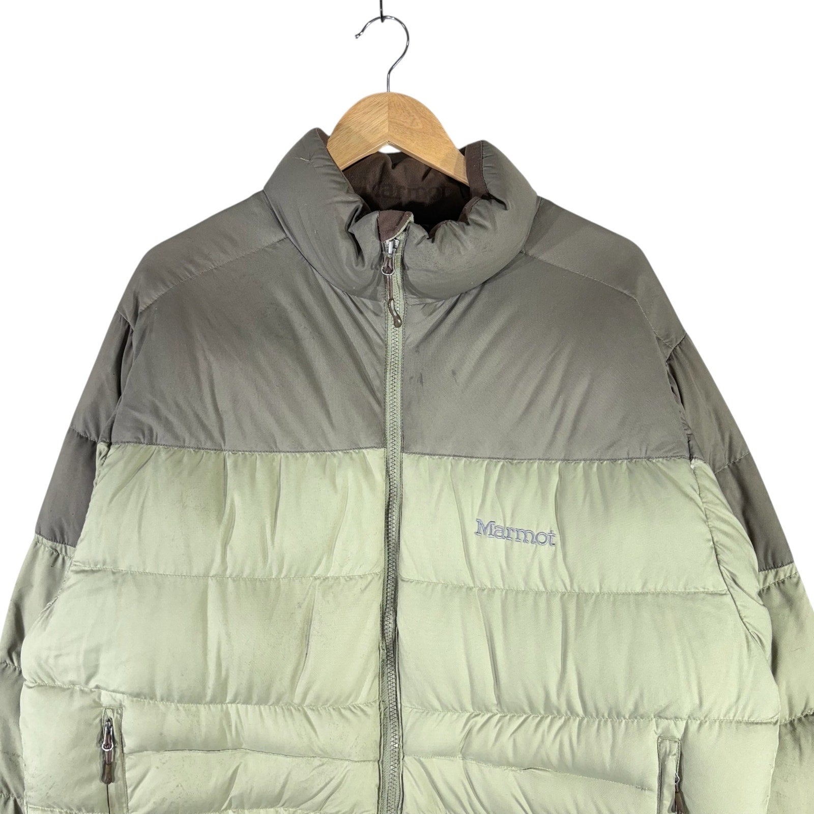 Vintage Marmot Colorblock Full Zip Puffer Jacket