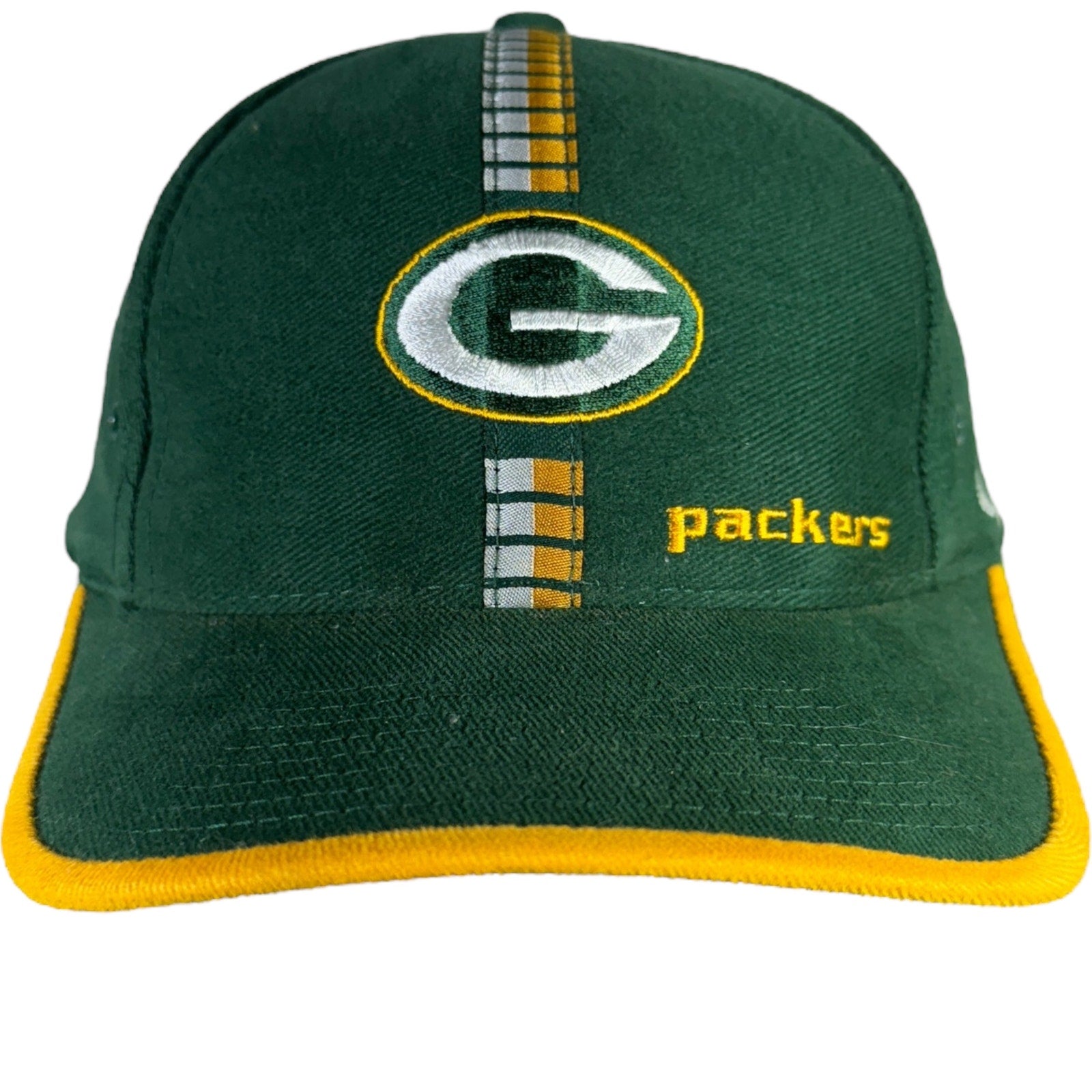 Vintage Logo Athletic Green Bay Packers Strapback Hat