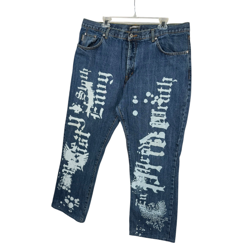Vintage Hamnett Graphic Baggy Jeans 38