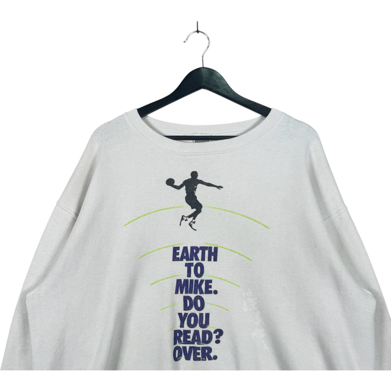 Vintage Nike "Earth to Micheal Jordan" Crewneck