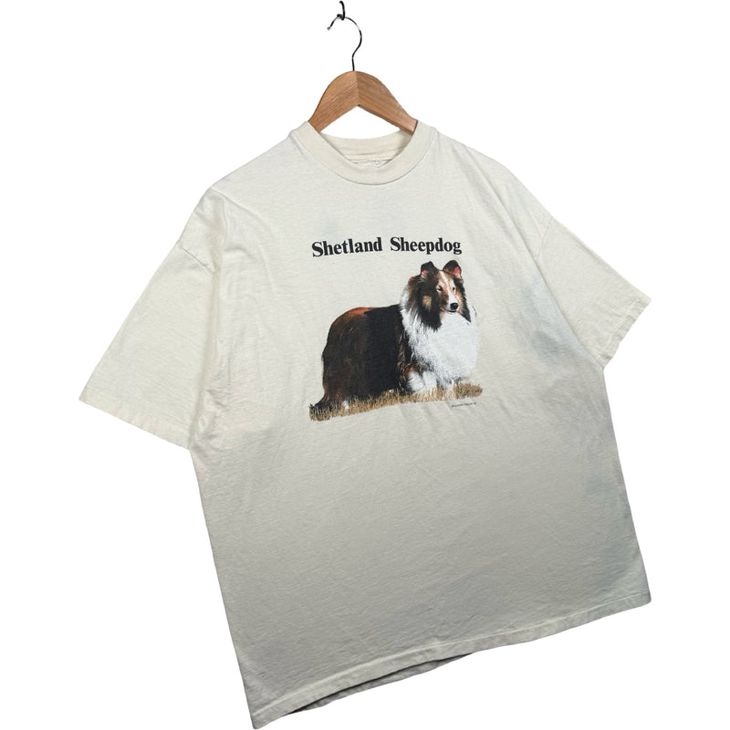 Vintage Shetland Sheepdog Dog T-Shirt