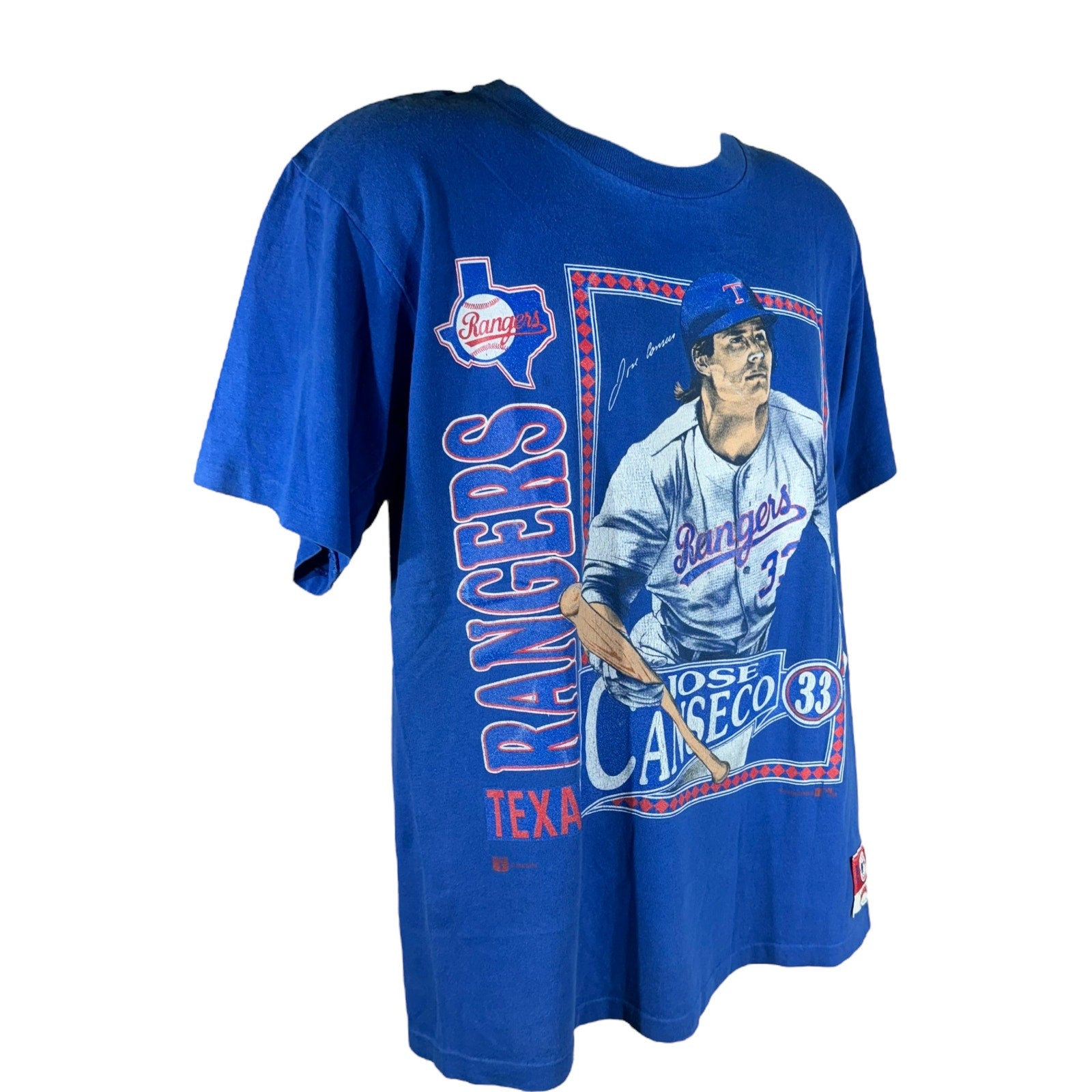 Vintage MLB Texas Rangers Jose Canseco Nutmeg Tee