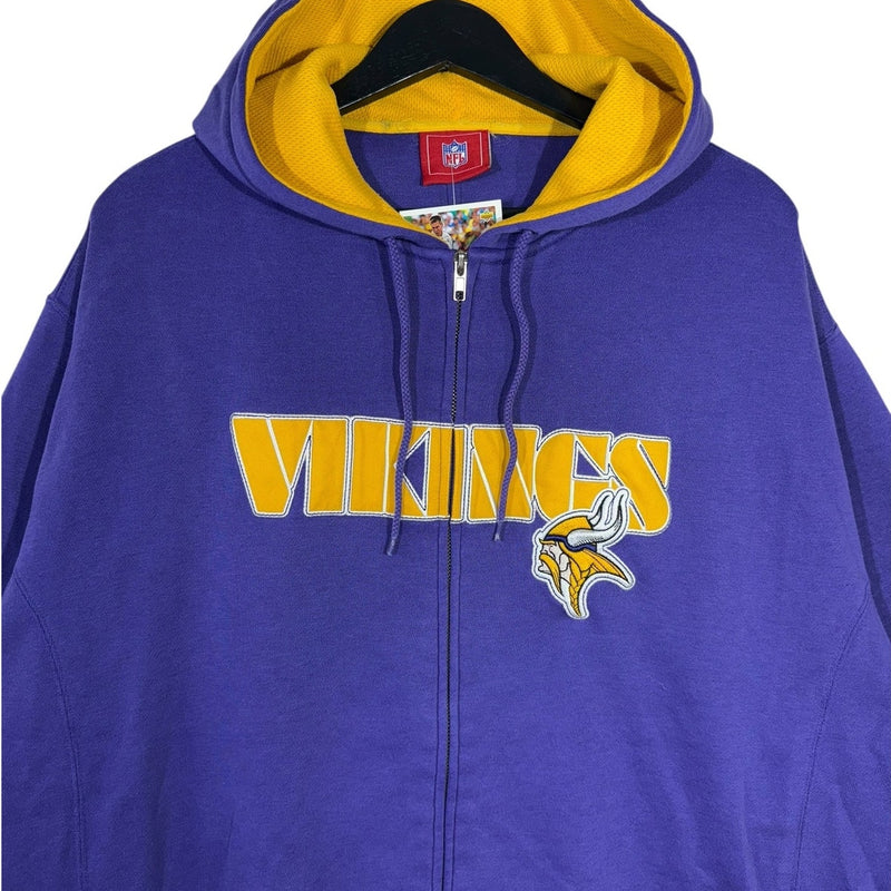 Vintage Minnesota Vikings Full Zip NFL Hoodie