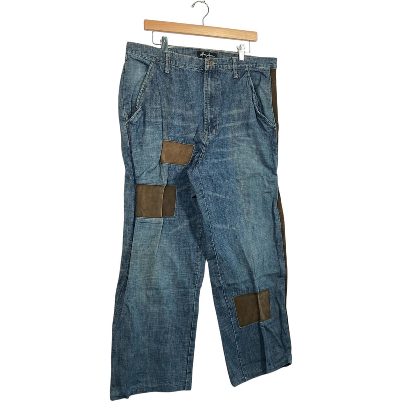 Vintage Cut & Sew Sean John Wide Leg Denim Jeans 36 x 28