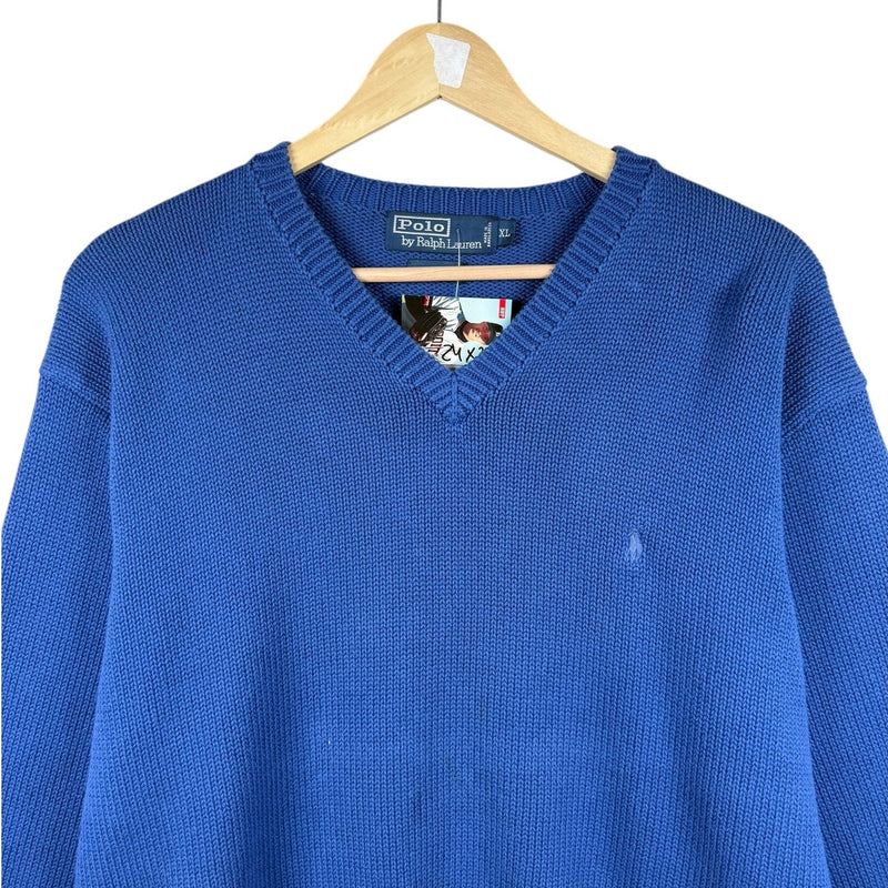 Vintage Polo Ralph Lauren V-Neck Knit Sweater