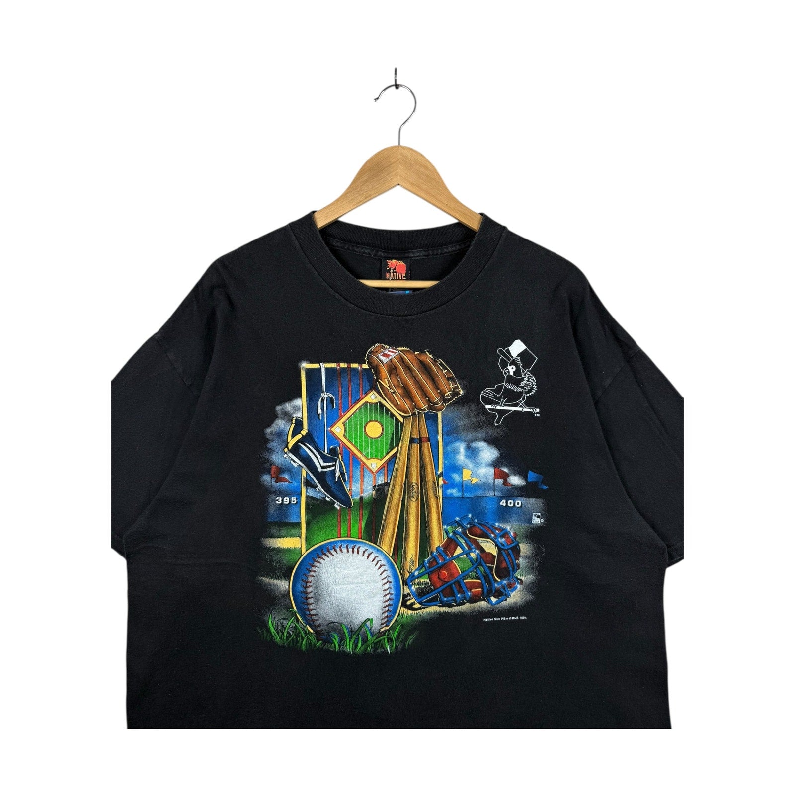 Vintage Baseball Sports Equipment Graphic T-Shirt