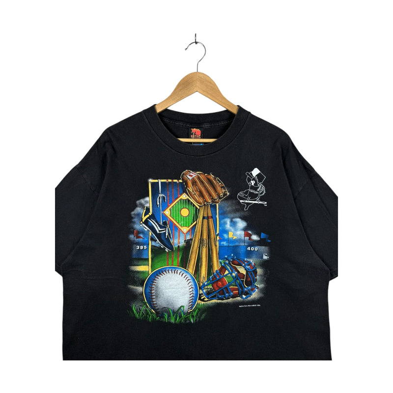 Vintage Baseball Sports Equipment Graphic T-Shirt