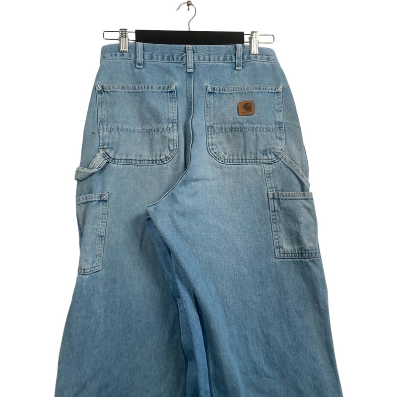 Vintage Cut & Sew Carhartt Denim Carpenter Pants 32 x 34