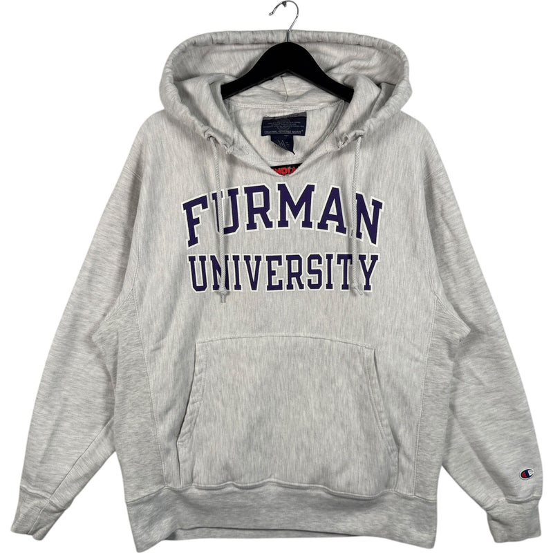 Vintage Champion Reverse Weave Furman University Hoodie