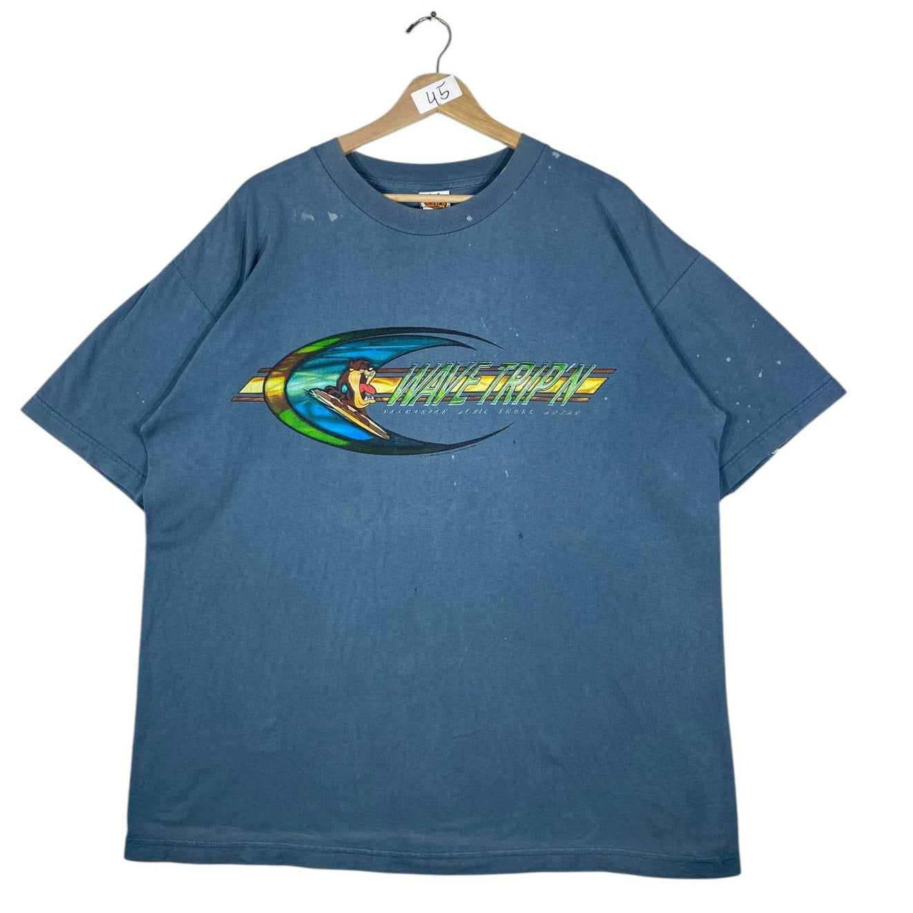 Vintage Looney Tunes Taz Wave Trip'n T-Shirt