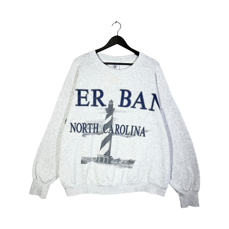Vintage North Carolina Light House Pullover Sweatshirt