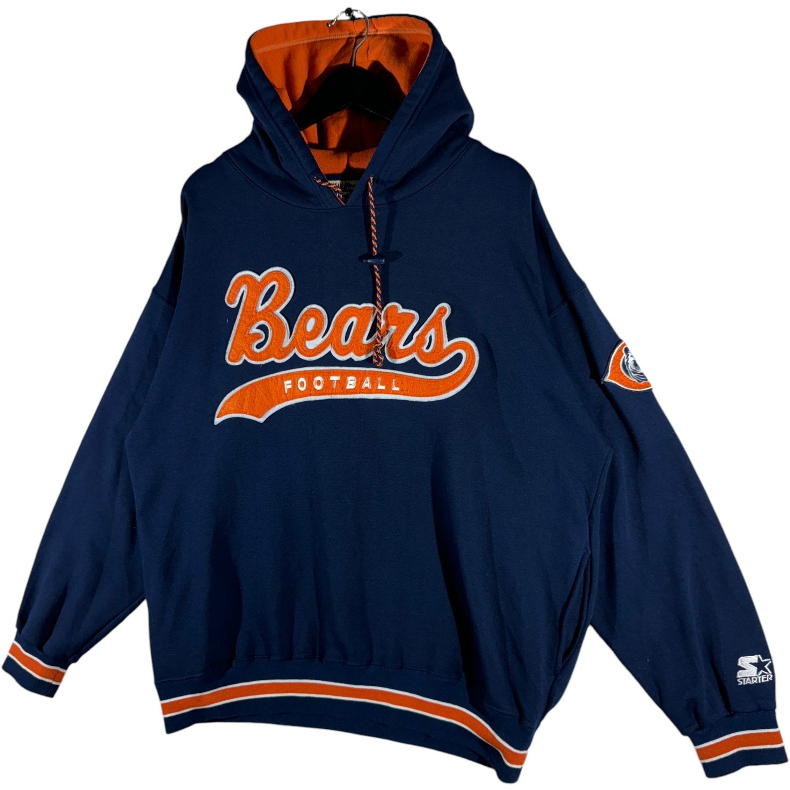 Vintage Starter Chicago Bears Logo Hoodie