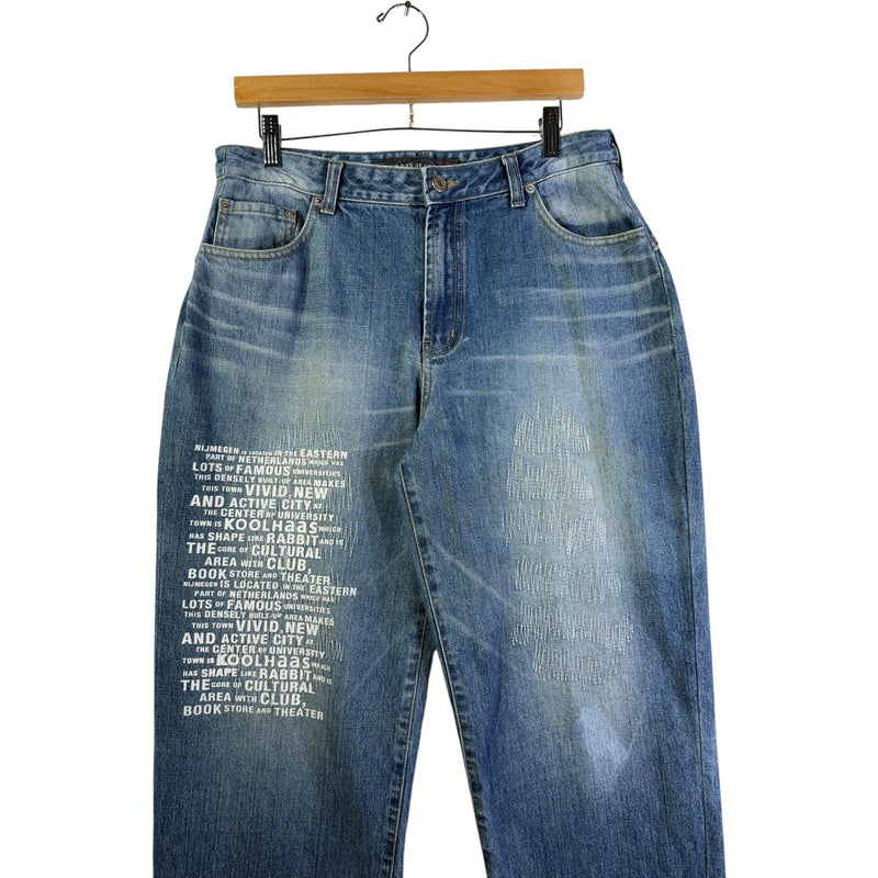 Vintage Koolhaas Straight Leg Denim Jeans Womens 33x32