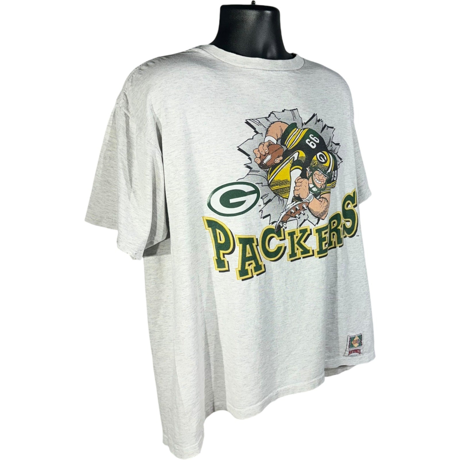 Vintage Nutmeg Green Bay Packers Breakthrough NFL Tee 1993