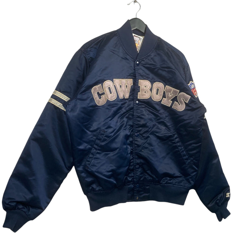Vintage Starter Dallas Cowboys Satin Bomber NFL Jacket