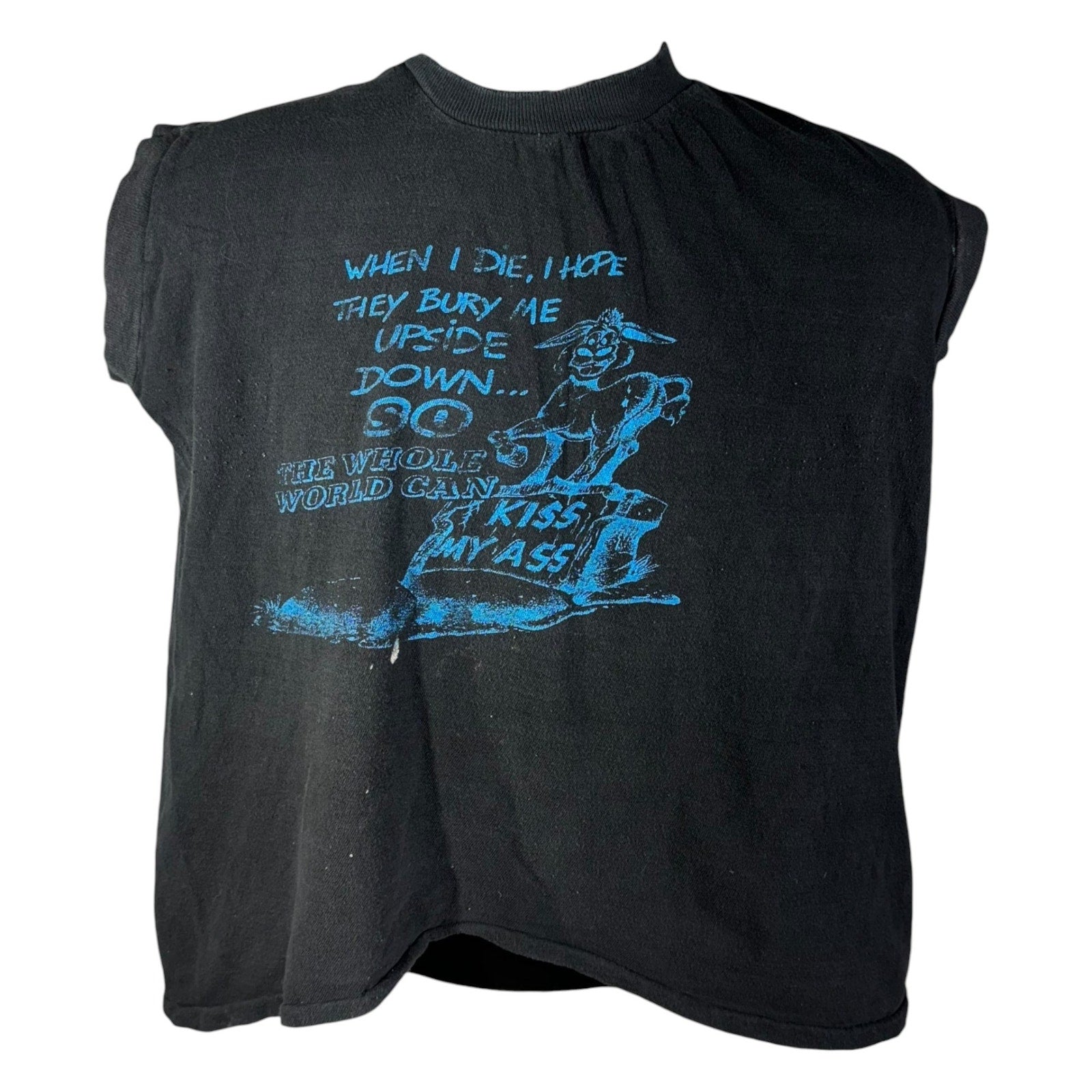 Vintage "When I Die..." Comedic Quote Tank