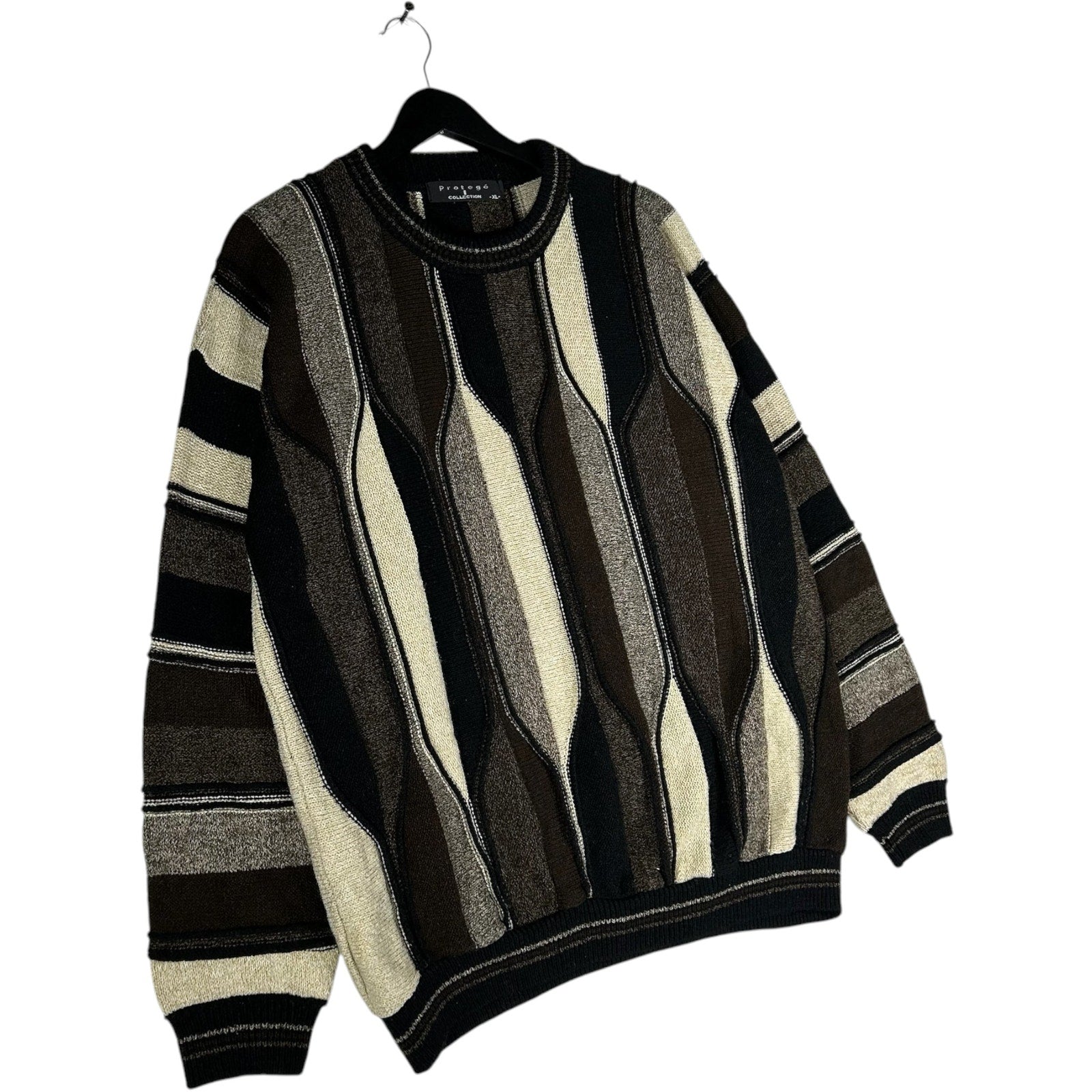 Vintage Protege Collection 3d Knit Sweater