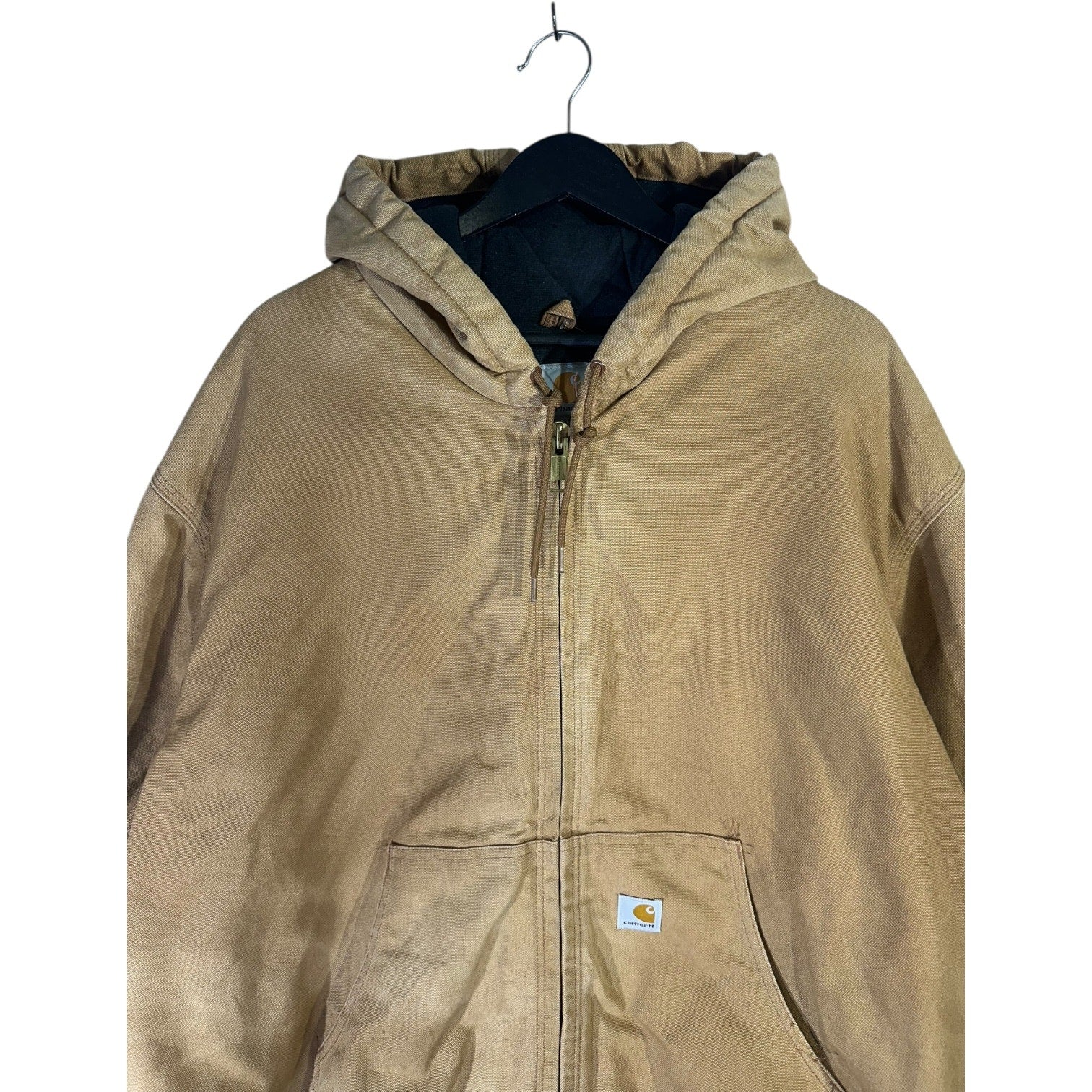 Vintage Carhartt Flannel-Lined Hooded Workwear Jacket