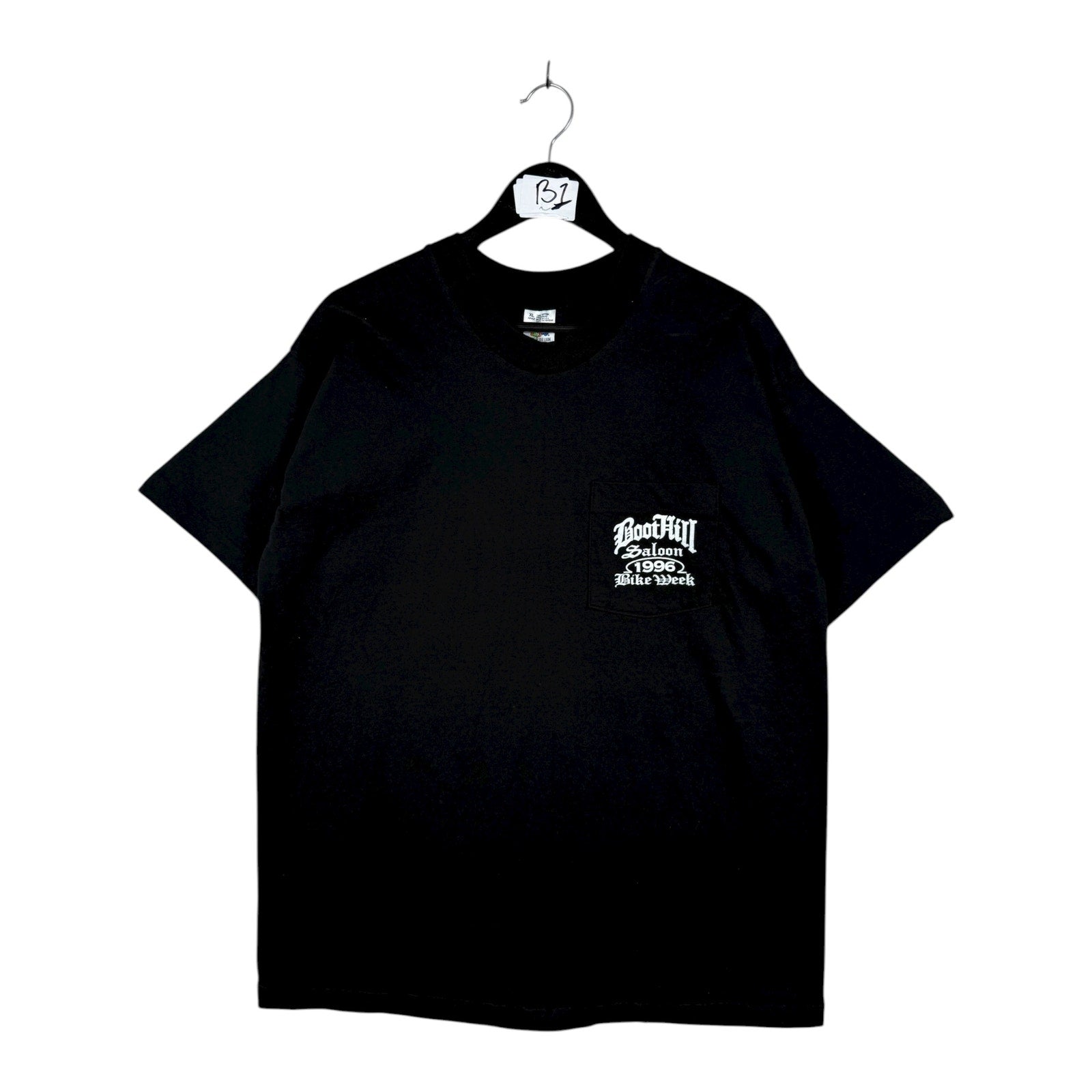 Vintage Boot Hill Saloon 1996 Bike Week Daytona Beach Pocket T-Shirt