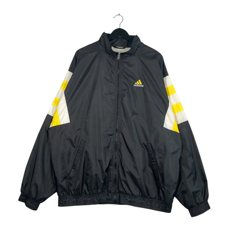 Vintage Adidas Mini Spellout Logo Full Zip Windbreaker