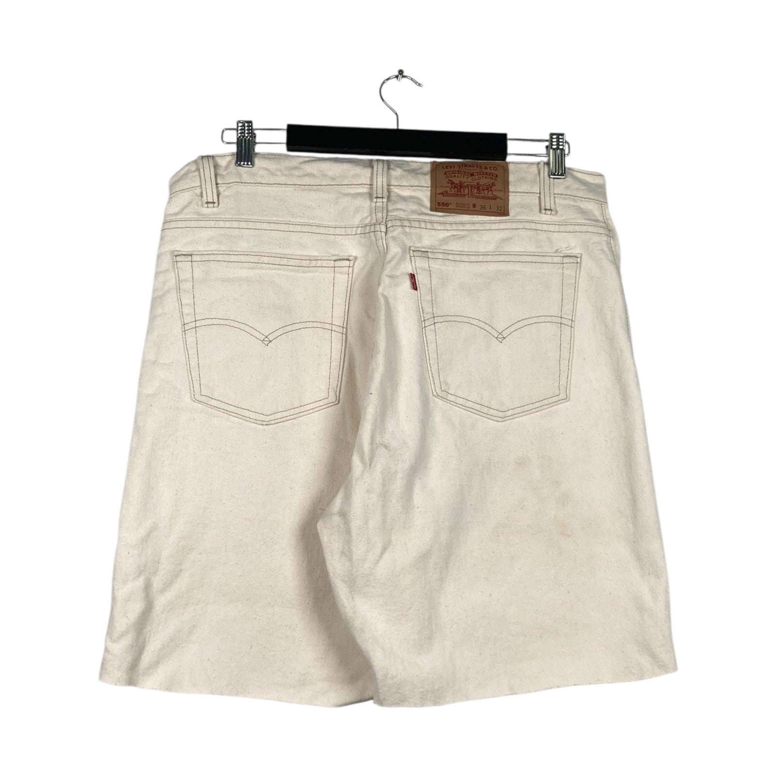 Vintage White Levi's Denim Shorts 36