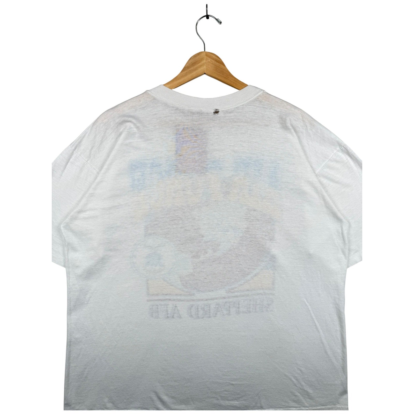 Vintage Air Force Sheppard AFB Globe Graphic Short Sleeve T-Shirt