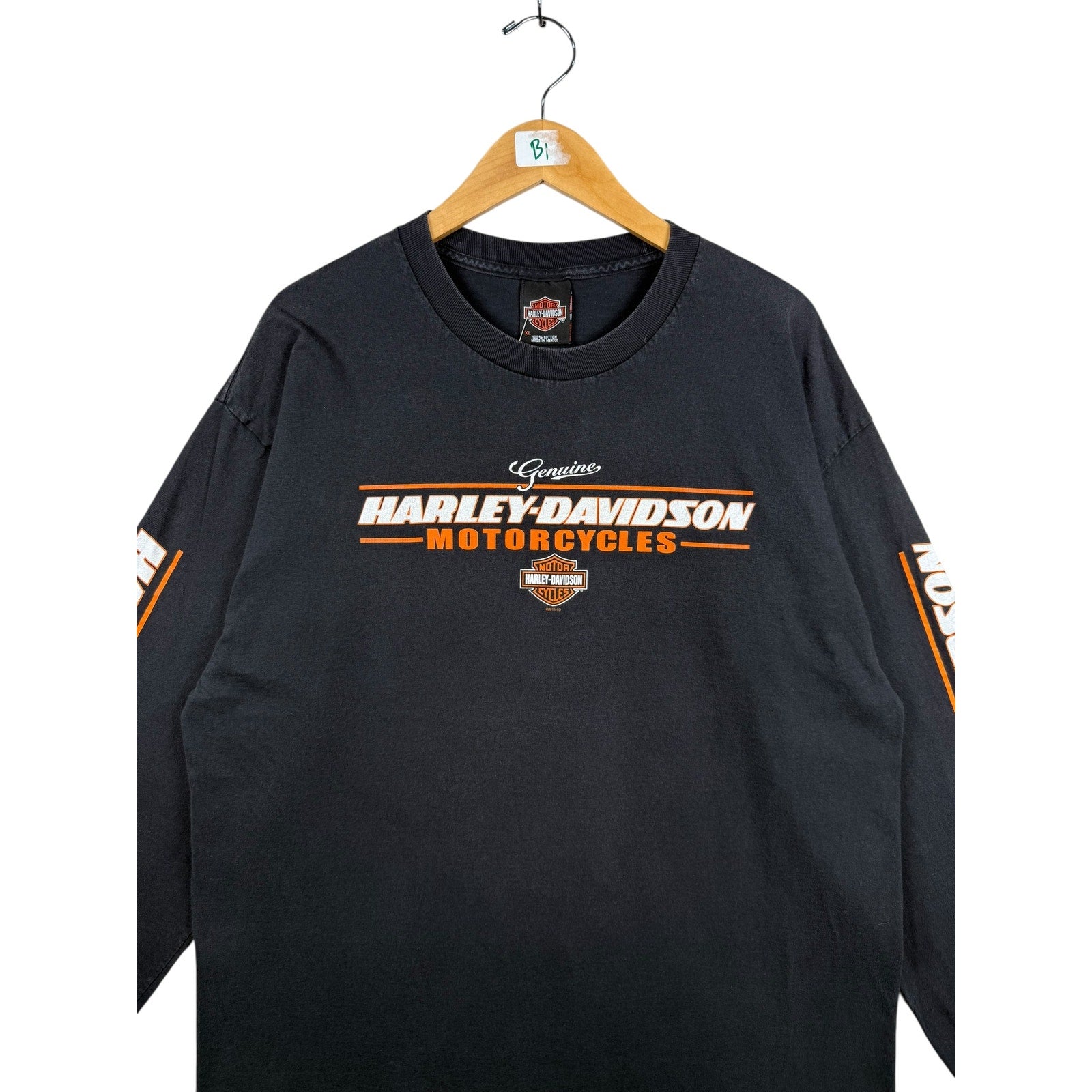 Vintage Harley Davidson Genuine Motorcycles Delano MN Long Sleeve T-Shirt