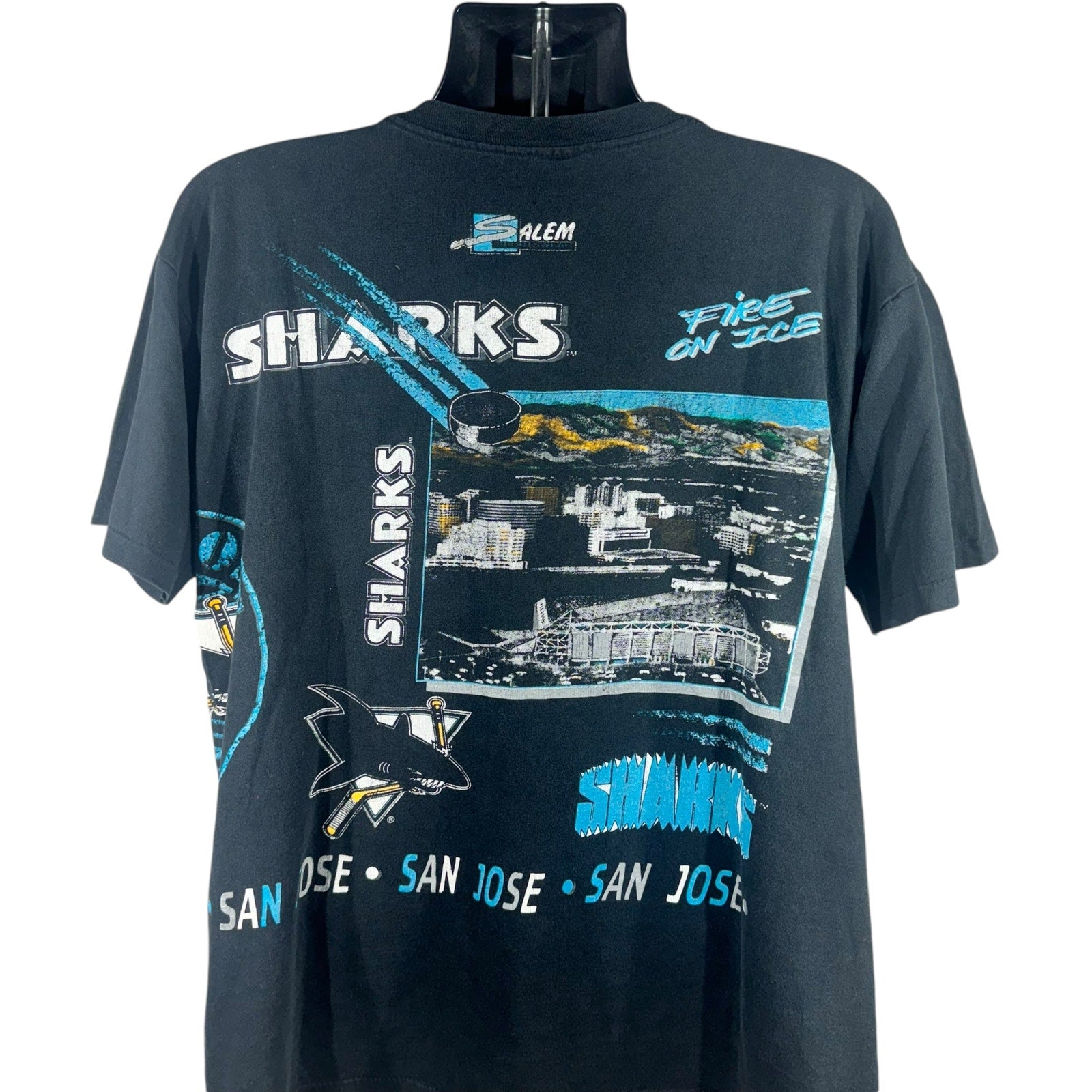 Vintage San Jose Sharks Fire on Ice Tee