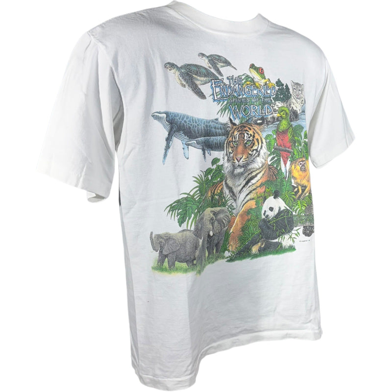 Vintage The Endangered Species Of The World Nature Tee