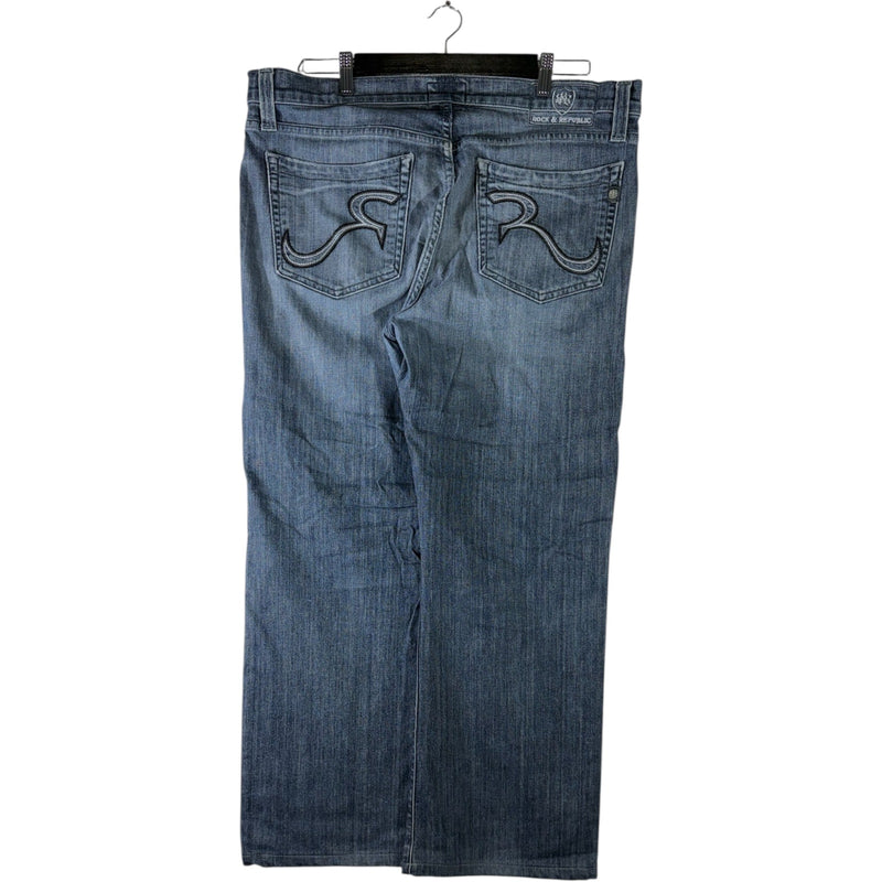 Vintage Rock & Republic Straight Leg Denim Jeans 38