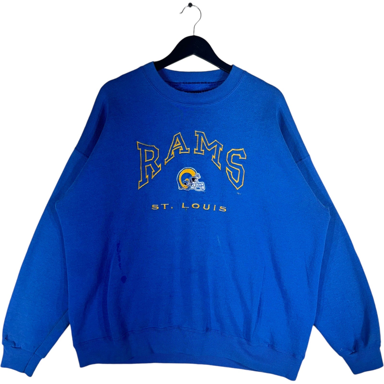 Vintage NFL St. Louis Rams Embroidered Crewneck