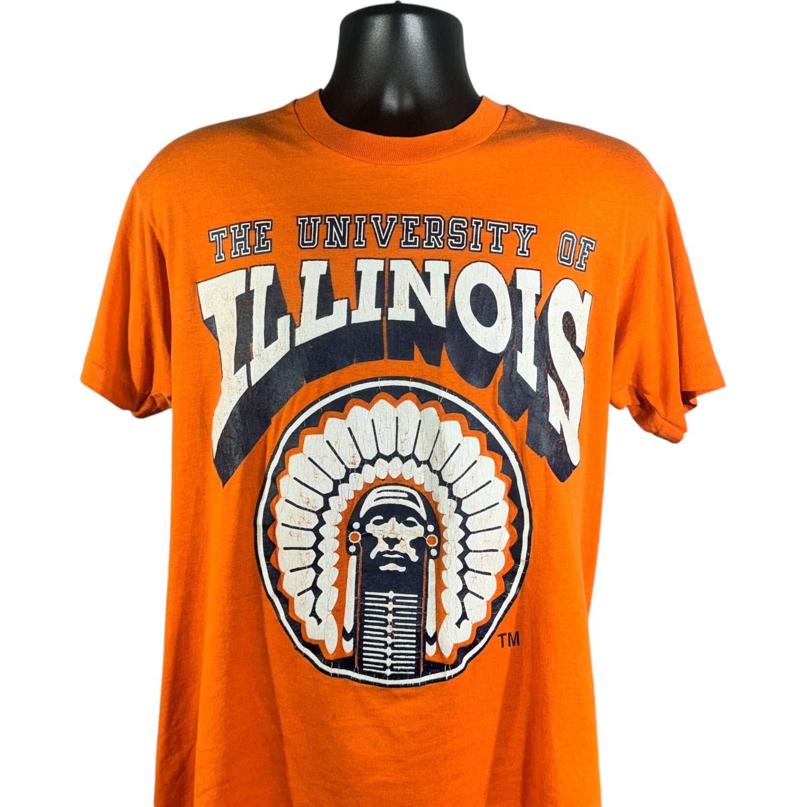 Vintage University Of Illinois Chief Illiniwek Tee