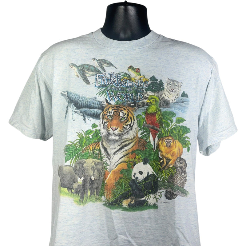 Vintage Endangered Species of the World Nature Tee